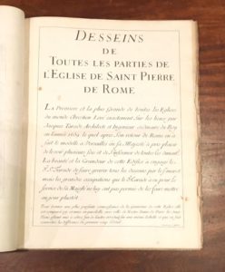 Estimation Beaux-Arts - Couverture du livre Estimation du livre « desseins de toutes les parties de l’Église de Saint Pierre de Rome »