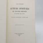 Couverture du livre Estimation du livre « auteurs spirituels et textes dévots du Moyen âge latin »