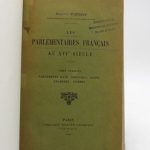 Couverture du livre Estimation du livre « les Parlementaires français au XVIe siècle »