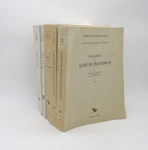 Estimation Histoire - Couverture du livre Estimation du livre « catalogue des actes de François II [suivi de :] Catalogue des actes d’Henri II »