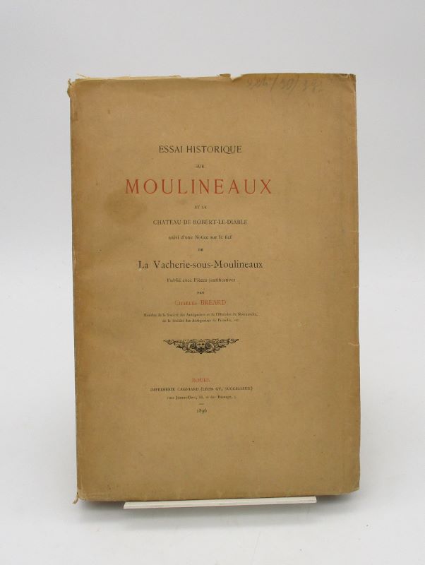 Couverture du livre Estimation du livre « essai historique sur Moulineaux et le château de Robert-le-diable suivi d’une notice sur le fief de la Vacherie-sous-Moulineaux »