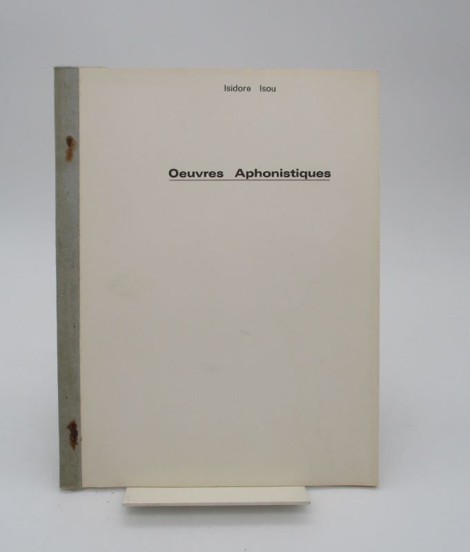 Couverture du livre Estimation du livre « oeuvres Aphonistiques »