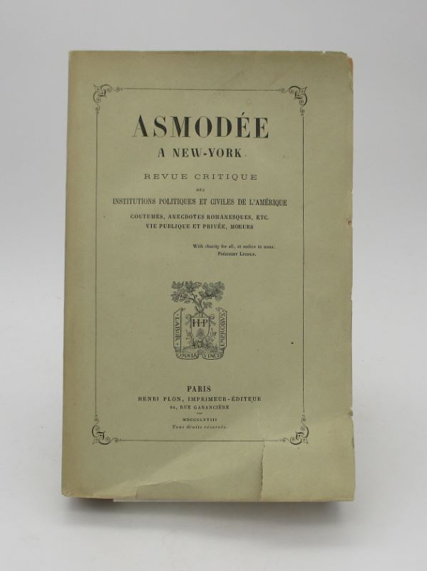 Couverture du livre Estimation du livre « asmodée à New-York »