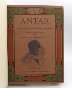 Estimation Livre illustré - Couverture du livre Estimation du livre « antar »