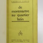 Couverture du livre Estimation du livre « de Montmartre au Quartier latin »