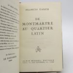 Couverture du livre Estimation du livre « de Montmartre au Quartier latin »