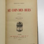 Couverture du livre Estimation du livre « au Coin des rues »