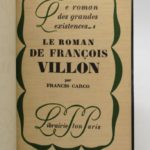 Couverture du livre Estimation du livre « le Roman de François Villon »