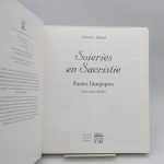 Couverture du livre Estimation du livre « soieries en Sacristie. Fatses liturgiques XVIIe – XVIIIe siècles »