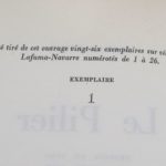 Couverture du livre Estimation du livre « le Pilier »