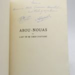 Couverture du livre Estimation du livre « abou-Nouas ou l’Art de se tirer d’Affaire »