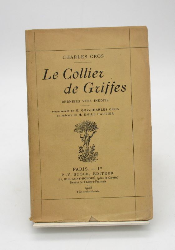 Couverture du livre Estimation du livre « le Collier de Griffes »