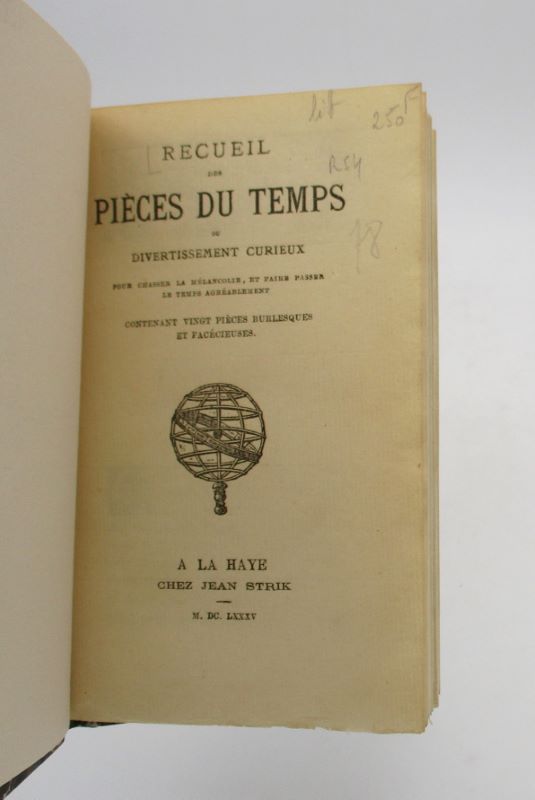 Couverture du livre Estimation du livre « recueil du pièces du temps ou Divertissement curieux pour chasser la mélancolie, et faire passer le temps agréablement »