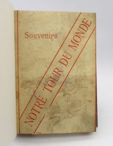 Estimation Voyages-Atlas - Couverture du livre Estimation du livre « souvenirs de notre tour du monde »