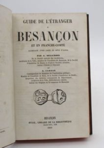 Estimation Voyages-Atlas - Couverture du livre Estimation du livre « guide de l’étranger à Besançon et en Franche-Comté »