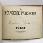 Couverture du livre Estimation du livre « la Ménagerie parisienne »