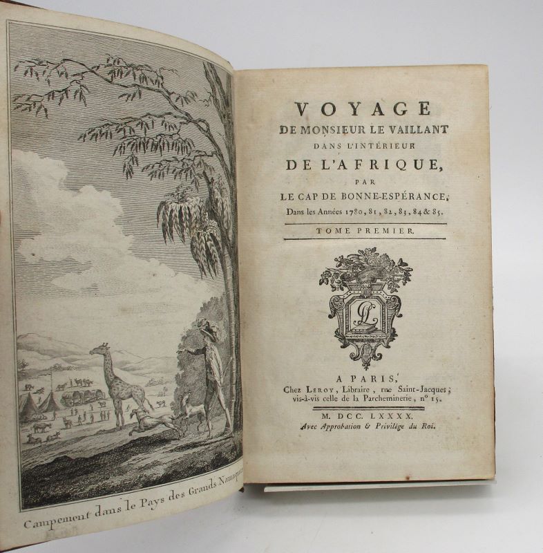 Couverture du livre Estimation du livre « voyage de Monsieur Le Vaillant dans l’intérieur de l’Afrique par le Cap de Bonne-Espérance dans les années 1780, 81, 82, 83, 84 & 85 »