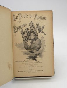 Estimation Voyages-Atlas - Couverture du livre Estimation du livre « le Tour du monde d’un épicier. Impressions de voyage d’un épicier parisien autour du monde (17 novembre 1886 – 27 août 1887) »