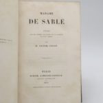 Couverture du livre Estimation du livre « madame de Sablé »