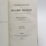 Couverture du livre Estimation du livre « correspondance de Benjamin Franklin. Tome premier 1757-1773 seul »