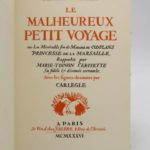 Couverture du livre Estimation du livre « le Malheureux Petit Voyage »