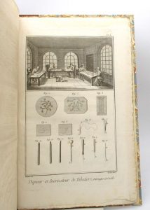 Estimation Encyclopédies - Couverture du livre Estimation du livre « piqueur de tabatières, incrusteur et brodeur [et] Éventailliste: recueil de planches »