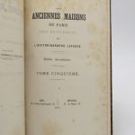 Couverture du livre Estimation du livre « les Anciennes Maisons de Paris sous Napoléon III »