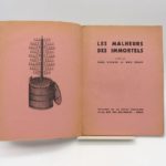 Couverture du livre Estimation du livre « les Malheurs des Immortels »