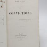 Couverture du livre Estimation du livre « les Convictions »