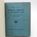 Couverture du livre Estimation du livre « marcel Proust à dix-sept ans avec des lettres inédites de Marcel Proust »