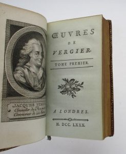 Estimation Livre ancien - Couverture du livre Estimation du livre « oeuvres de Vergier »