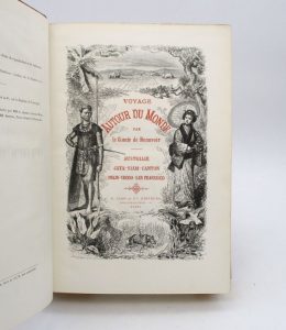 Estimation Voyages-Atlas - Couverture du livre Estimation du livre « voyage autour du monde – Australie, Java-Siam-Canton, Pékin-Yeddo-San Francisco »