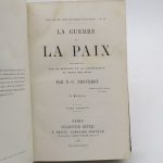 Couverture du livre Estimation du livre « la Guerre et la Paix. Recherches sur le principe et la constitution du droit des gens »