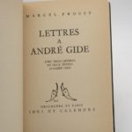 Couverture du livre Estimation du livre « lettres à André Gide »