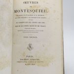 Couverture du livre Estimation du livre « oeuvres de Montesquieu »