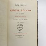 Couverture du livre Estimation du livre « mémoires de Madame Roland »