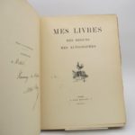 Couverture du livre Estimation du livre « mes Livres, mes dessins, mes autographes »