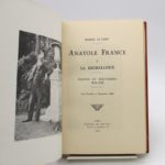 Couverture du livre Estimation du livre « anatole France à la Béchellerie – Propos et souvenirs 1914-1924 »