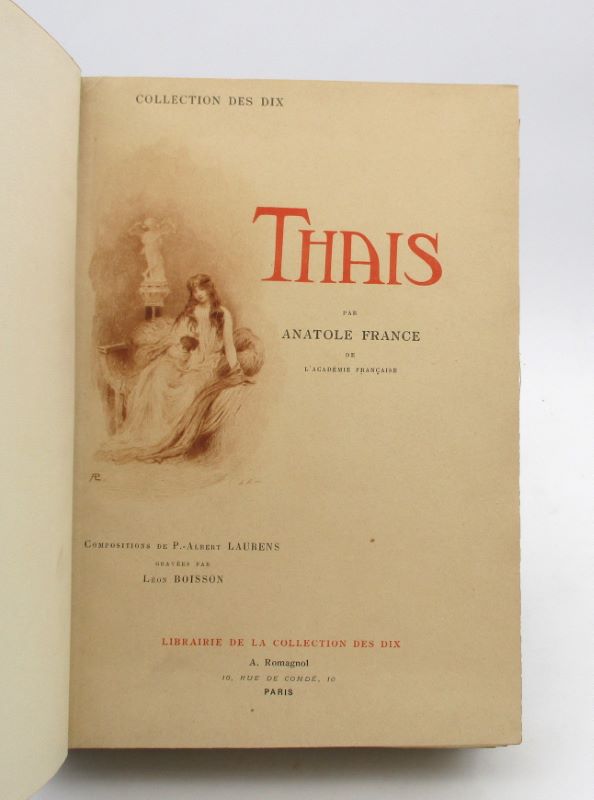 Couverture du livre Estimation du livre « thais »