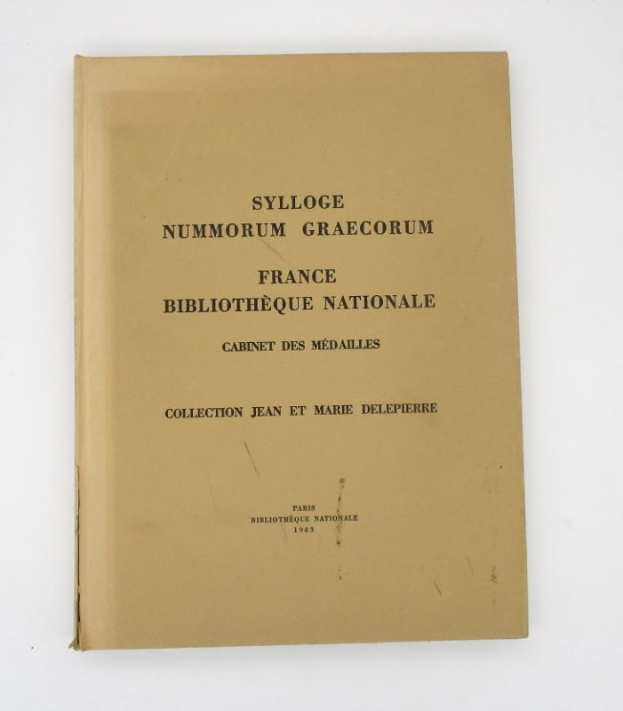 Couverture du livre Estimation du livre « sylloge Nummorum Graecorum France Bibliothèque nationale, Cabinet de médailles – Collection Jean et Marie Delepierre »