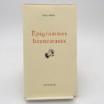 Couverture du livre Estimation du livre « Épigrammes licencieuses »