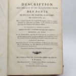 Couverture du livre Estimation du livre « description des projets et de la construction des ponts de Neuilli, de Mantes, d’Orléans, de Louis XVI, etc. »