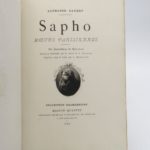 Couverture du livre Estimation du livre « sapho. Moeurs parisiennes »