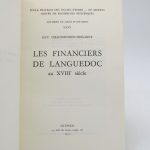 Couverture du livre Estimation du livre « les Financiers du Languedoc au XVIIIe siècle »
