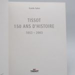 Couverture du livre Estimation du livre « tissot 150 ans d’histoire 1853-2003 »