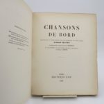 Couverture du livre Estimation du livre « chansons de bord »