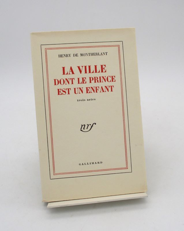 Couverture du livre Estimation du livre « la Ville dont le prince est un enfant »