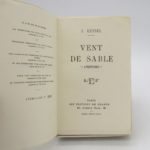 Couverture du livre Estimation du livre « vent de sable – aventures – »