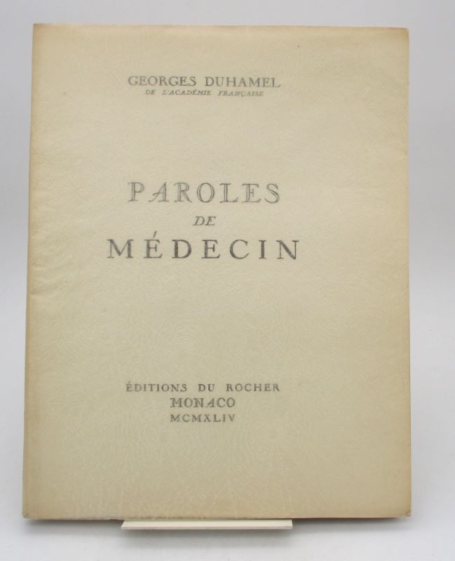 Couverture du livre Estimation du livre « paroles de médecin »