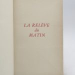 Couverture du livre Estimation du livre « la Relève du matin »